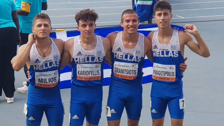 Παγκόσμιο πρωτάθλημα στίβου Κ20: Έκτη η εθνική ομάδα στα 4Χ100 μέτρα με νέο πανελλήνιο ρεκόρ